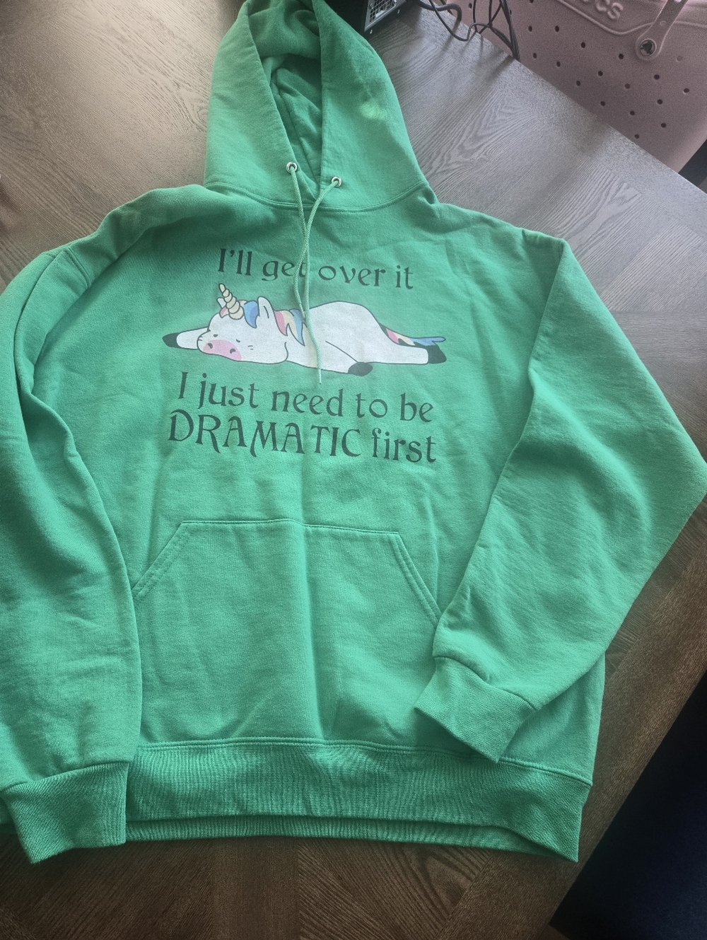 Drama Unicorn Sweatshirt I'll Get Over It I Just Need To Be Dramatic First sz XL
